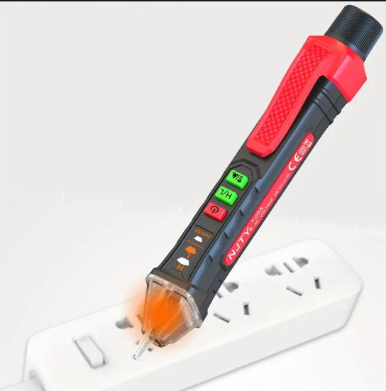 Stylo Détecteur de Tension Électrique – Testeur de Voltage Sans Contact avec Indicateur LED
