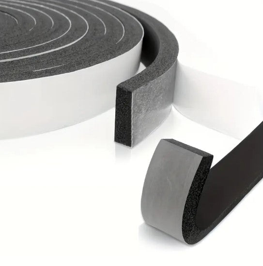 Ruban Mousse Adhésif Noir – Isolation, Étanchéité et Fixation Polyvalente