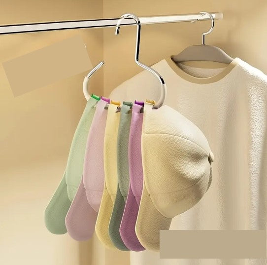 Cintre de Rangement pour Casquettes – Support Rotatif 5 Emplacements, Gain de Place pour Armoire ou Dressing