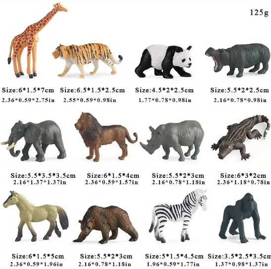 Lot de Figurines d’Animaux Miniatures pour Petits Animaux – Jouets Éducatifs et Ludiques