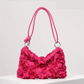 Sac besace noir femme design 3D à fleurs – Élégant, tendance et idéal pour vos soirées