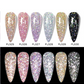 Vernis Gel à Paillettes FOUR LILY – Effet Glitter Intense 7ml FL525–FL530, UV/LED Longue Tenue