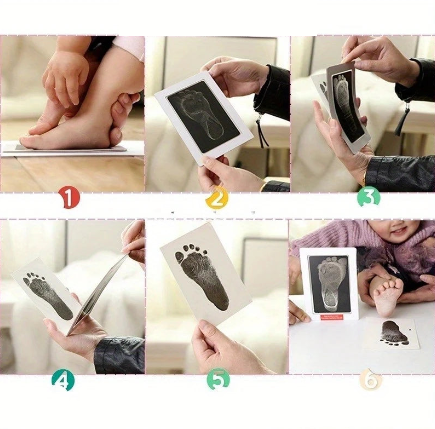 Kit empreintes personnalisées pour animaux – Capture facile de la patte sur papier sans encre