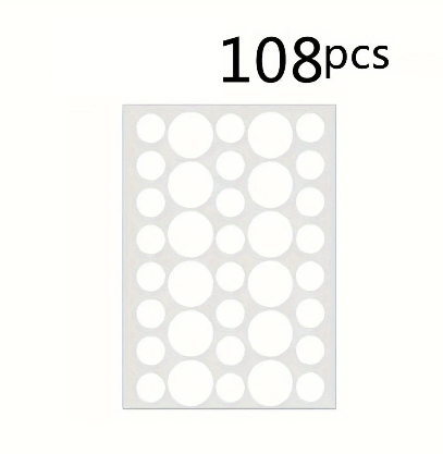 Patchs Anti-Boutons Invisibles – 72/108/180 Pastilles Hydrocolloïdes (2-5 Feuilles) pour Soins du Visage et Acné