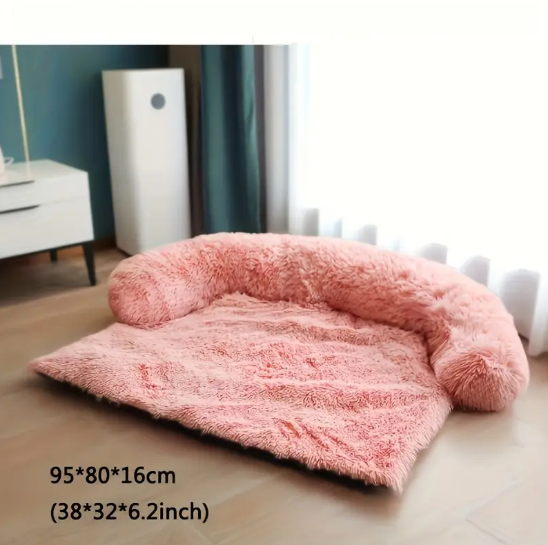Canapé Lit Douillet pour Chien – Couchage Moelleux Antidérapant avec Rebord, Lavable et Ultra Confort