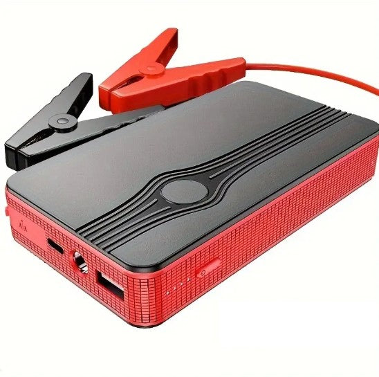 Booster de Batterie Portable Jump Starter – Démarreur d’Urgence avec Pinces pour Voiture et Moto
