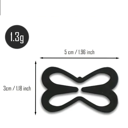 Clips Bretelles Soutien-Gorge en Forme de Papillon – Lot de 3 Régleurs Invisibles