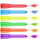 Crayons de Maquillage Fluorescents pour le Visage et le Corps – 6 Couleurs Vives Lavables