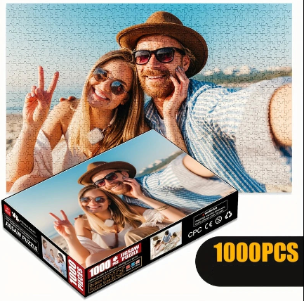 Puzzle en bois personnalisé 500/1000/1500/2000 pièces – Transformez votre photo en jeu unique et mémorable