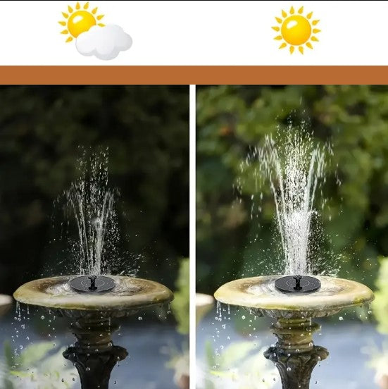 Fontaine Solaire de Jardin – Pompe à Eau Écologique pour Bassins, Étangs et Bains d’Oiseaux – Créez une Oasis Naturelle et Relaxante