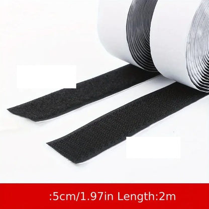 Bande Auto-Agrippante Adhésive Noire – Velcro Résistant pour Fixation et Organisation – Adhésifs et Colles Polyvalents