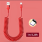 Câble USB Spirale 1m – Charge Rapide Type-C pour Smartphone – Résistant, Extensible et Antienchevêtrement