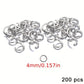 Anneaux de Jonction Métal Argenté – Accessoires de Fabrication de Bijoux DIY, Fermoirs et Chaînes