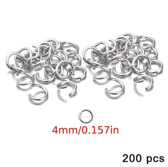 Anneaux de Jonction Métal Argenté – Accessoires de Fabrication de Bijoux DIY, Fermoirs et Chaînes