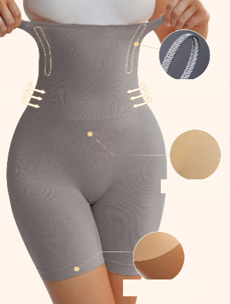 Shorty Gainant Femme Taille Haute – Effet Ventre Plat, Rehausse-Fessier et Tissu Respirant