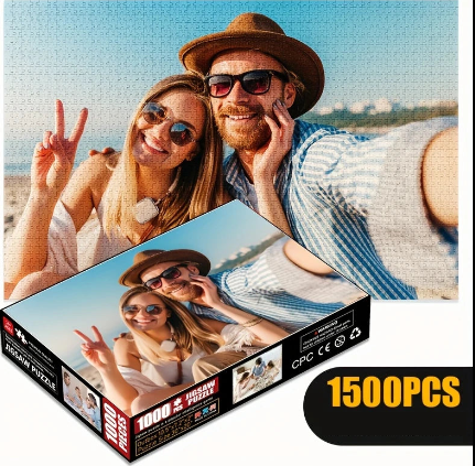 Puzzle en bois personnalisé 500/1000/1500/2000 pièces – Transformez votre photo en jeu unique et mémorable