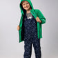 Salopette Imperméable Enfant – Pantalon de Pluie avec Bretelles Motifs Nuages