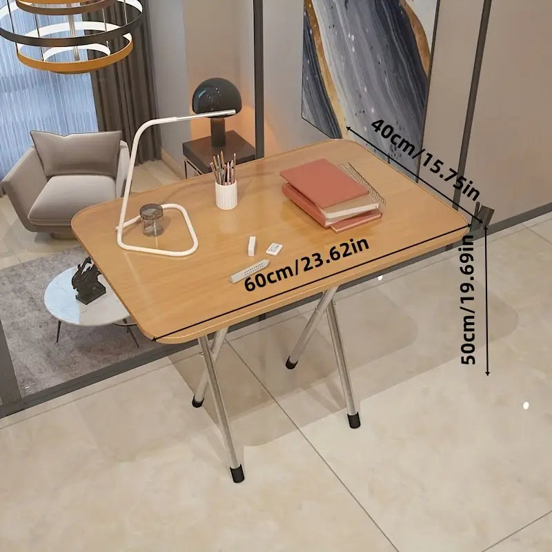 Bureau Compact Pliable 80x40 cm – Table de Travail Minimaliste et Moderne pour Petit Espace