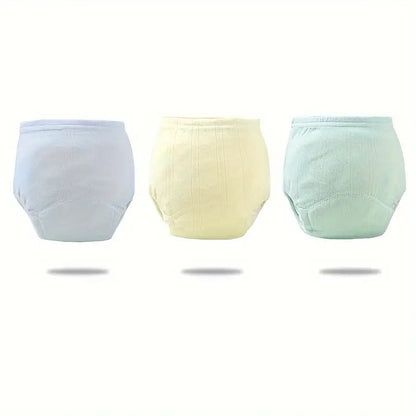 Culottes d’Apprentissage Bébé en Coton – Lot de 3 Couches Lavables Réutilisables Douces et Respirantes
