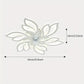 Ventilateur de Plafond LED Design Floral avec Éclairage Intégré – Silencieux et Élégant pour Salon Moderne