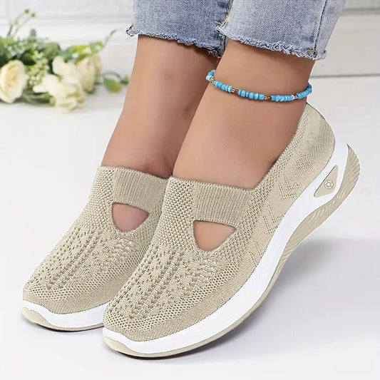Baskets femme rouges respirantes – Chaussures de sport légères et confortables pour marche, fitness et quotidien