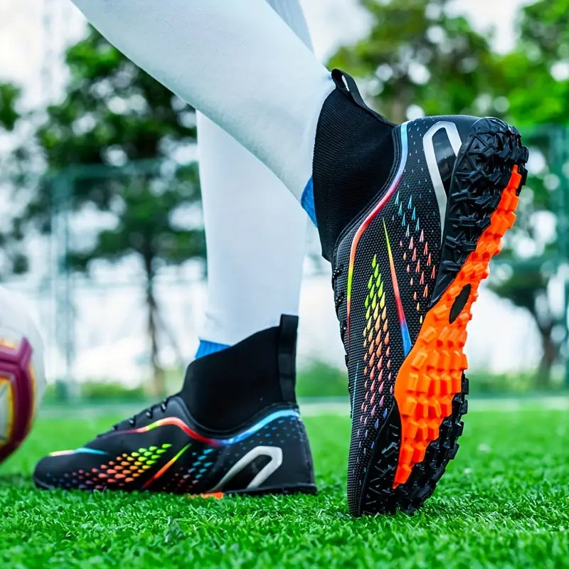 Chaussures de football homme crampons turf – Chaussures sport légères et respirantes pour terrain synthétique