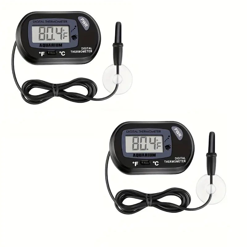 Thermomètre Digital Aquarium – Lot de 2 | Précision Haute Sensibilité & Sonde Étanche – Mesure Température de l’Eau en °C/°F