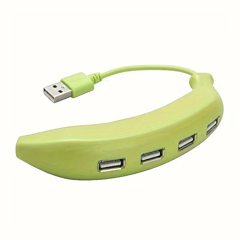 Hub USB 2.0 à 4 Ports – Design Original Banane pour PC et Ordinateur Portable | Hubs et Adaptateurs