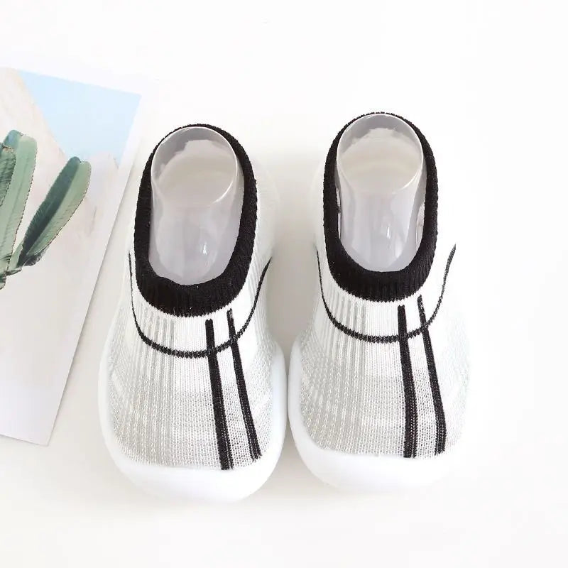Chaussures bébé garçon souples motif léopard – Baskets antidérapantes en maille respirante pour premiers pas