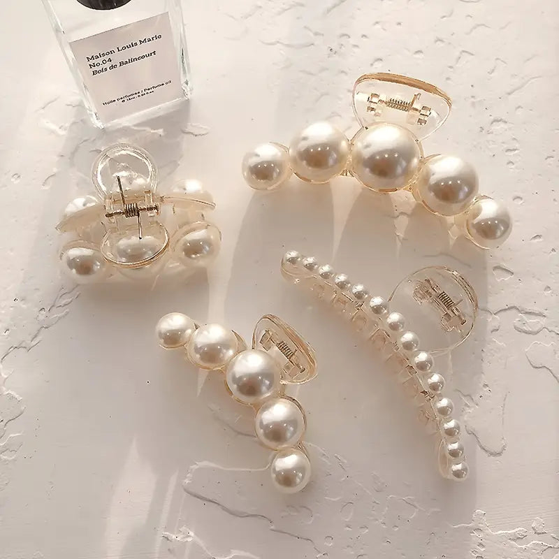 Pinces à Cheveux avec Perles – Accessoires Élégants et Féminins pour Chignons, Coiffures de Mariage