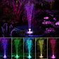 Fontaine Solaire LED Multicolore 16 cm pour Jardin et Étang – Pompe Décorative Écologique