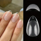 Kit 240 Capsules Faux Ongles Courts Transparente – Forme Amande Arrondie pour Extension en Gel ou Résine