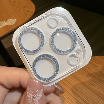 Décor Strass pour Objectifs de Téléphone – Ensemble de 3 Anneaux Brillants Multicolores pour Caméra