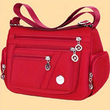 Sac à main femme multi-compartiments, coloris Rouge