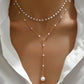 Collier mariage femme perles et chaîne dorée – Bijou élégant pour mariée et soirée chic