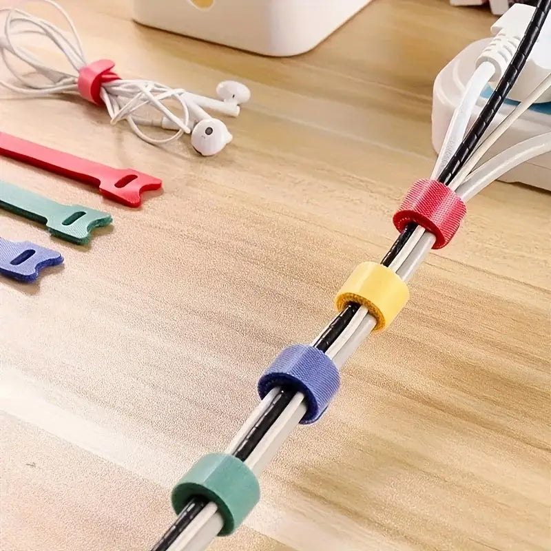 Attaches Réutilisables en Plastique Blanc – Sangles de Serrage Polyvalentes pour Câbles et Organisation