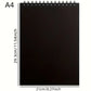 Carnet de dessin A4 à spirale – Papier blanc épais pour croquis, peinture et art créatif