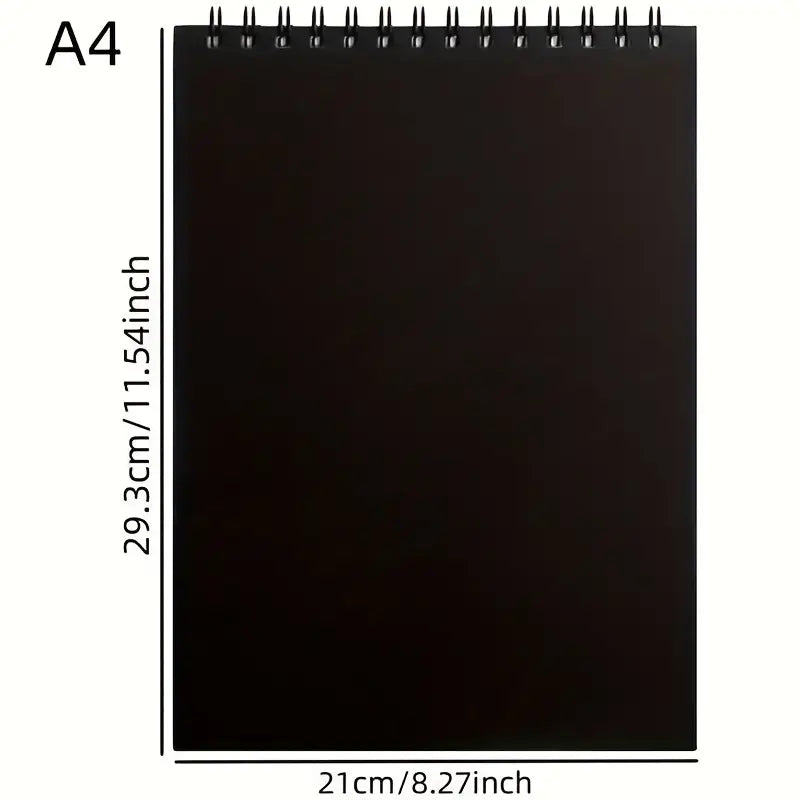 Carnet de dessin A4 à spirale – Papier blanc épais pour croquis, peinture et art créatif