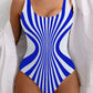 Maillot de bain une pièce illusion optique – Effet ventre plat et look rétro chic