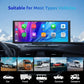 Autoradio Écran Tactile HD Universel – GPS, Bluetooth, CarPlay & Android Auto pour Voiture, Camion, Bus, Caravane et Camping-Car
