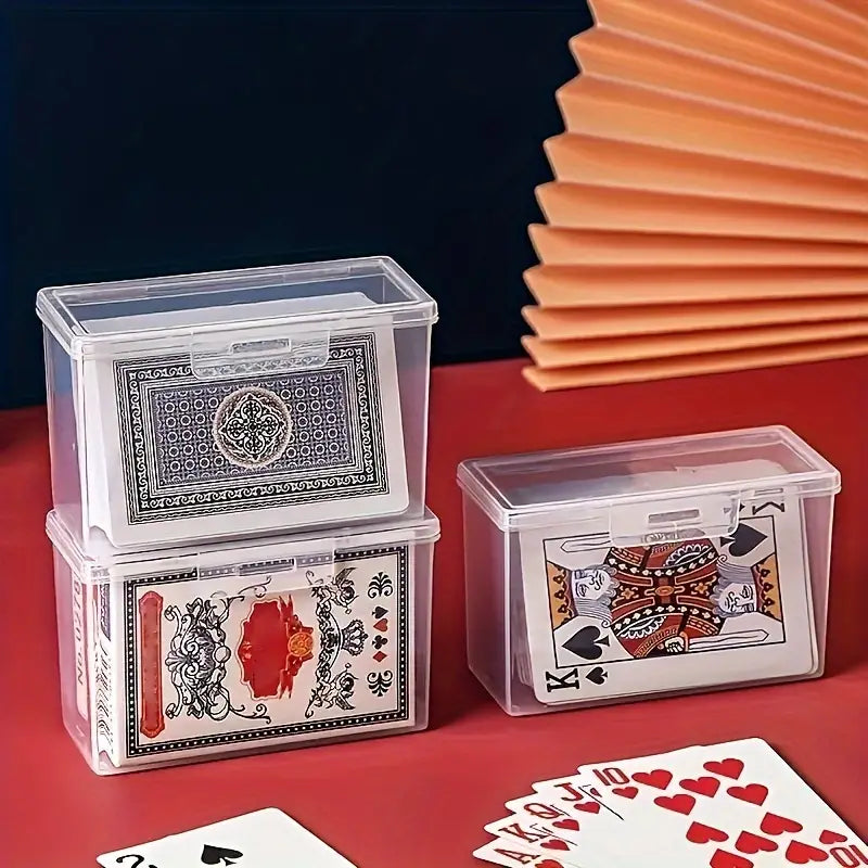 Boîte de rangement transparente pour cartes à jouer – Accessoire pratique et durable