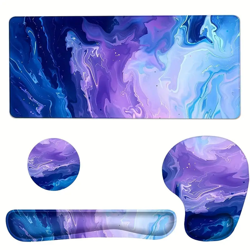 Tapis de Souris XXL Antidérapant Motif Galaxie – Accessoire Bureau Ergonomique pour Ordinateurs et Gaming
