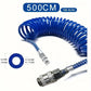 Tuyau Spiral Pneumatique Bleu Haute Pression – Flexible à Air Compressé avec Raccords Rapides pour Applications Industrielles