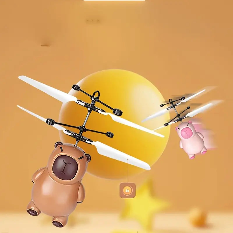 Drone Hélicoptère Ours Volant à Capteur de Main – Jouet Volant Amusant pour Enfants