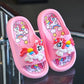 Sandales fille licorne roses – Pantoufles d’été antidérapantes et confortables