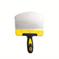 Spatule de Maçon Large en Acier Inoxydable – Manche Antidérapant pour Enduit, Plâtre et Lissage des Surfaces