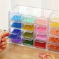 Boîte de Rangement Transparent à Tiroirs – Organiseur Multi-Cases pour Perles, Bijoux et Loisirs Créatifs