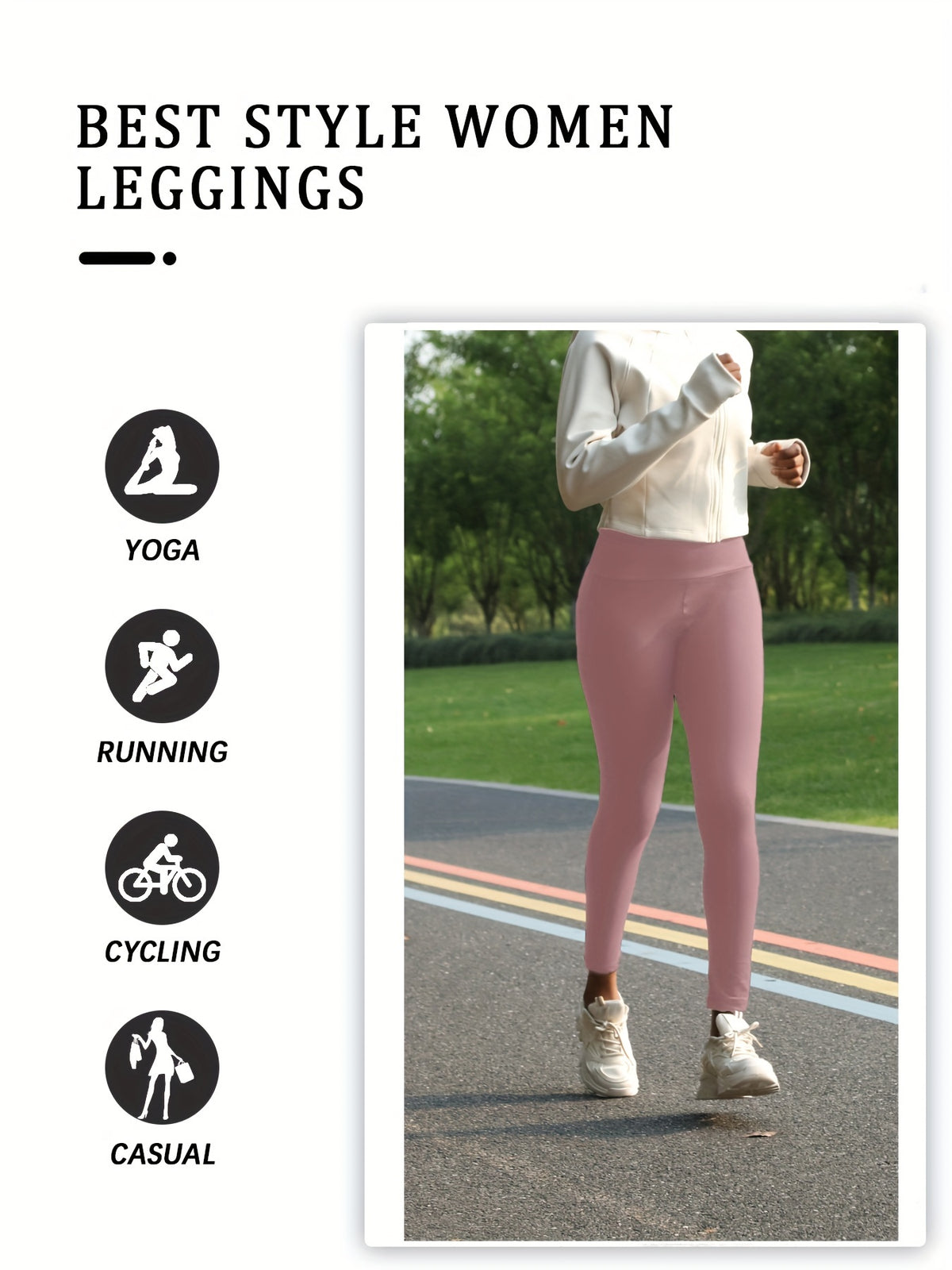 Leggings Femme Doublés Polaire Taille Haute