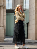 Jupe Tutu à Volants – Taille Élastique & Superposition de Tulle