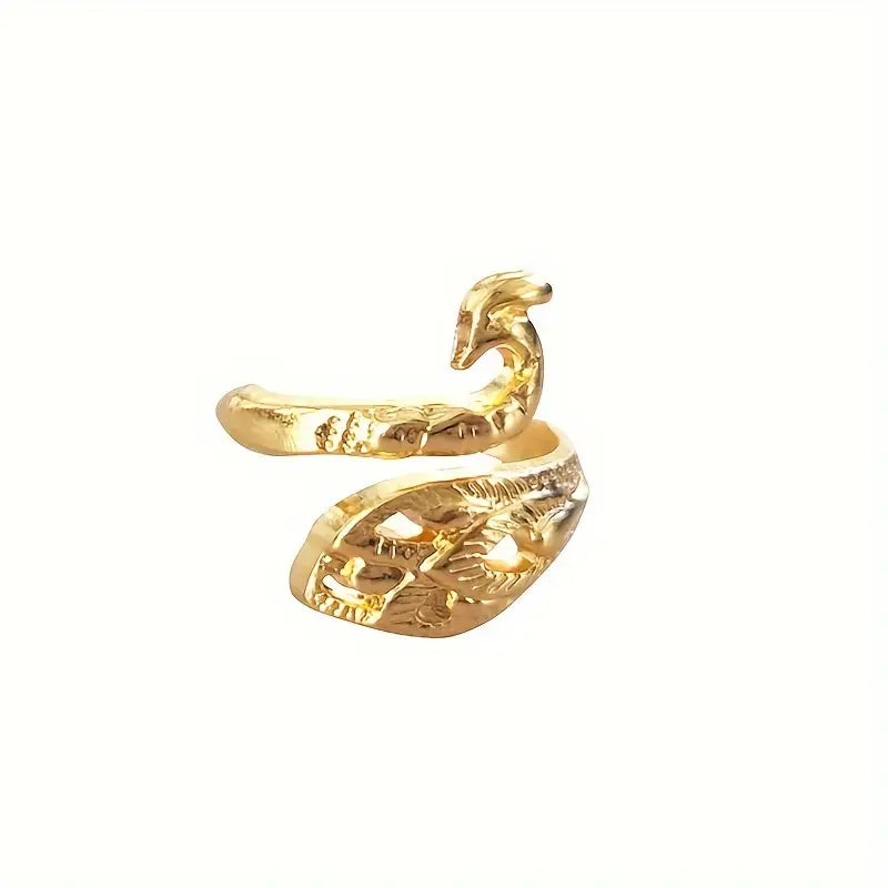 Bague Ajustable Style Vintage en Métal Argenté – Accessoire Élégant pour Passionnés de Tricot et Crochet